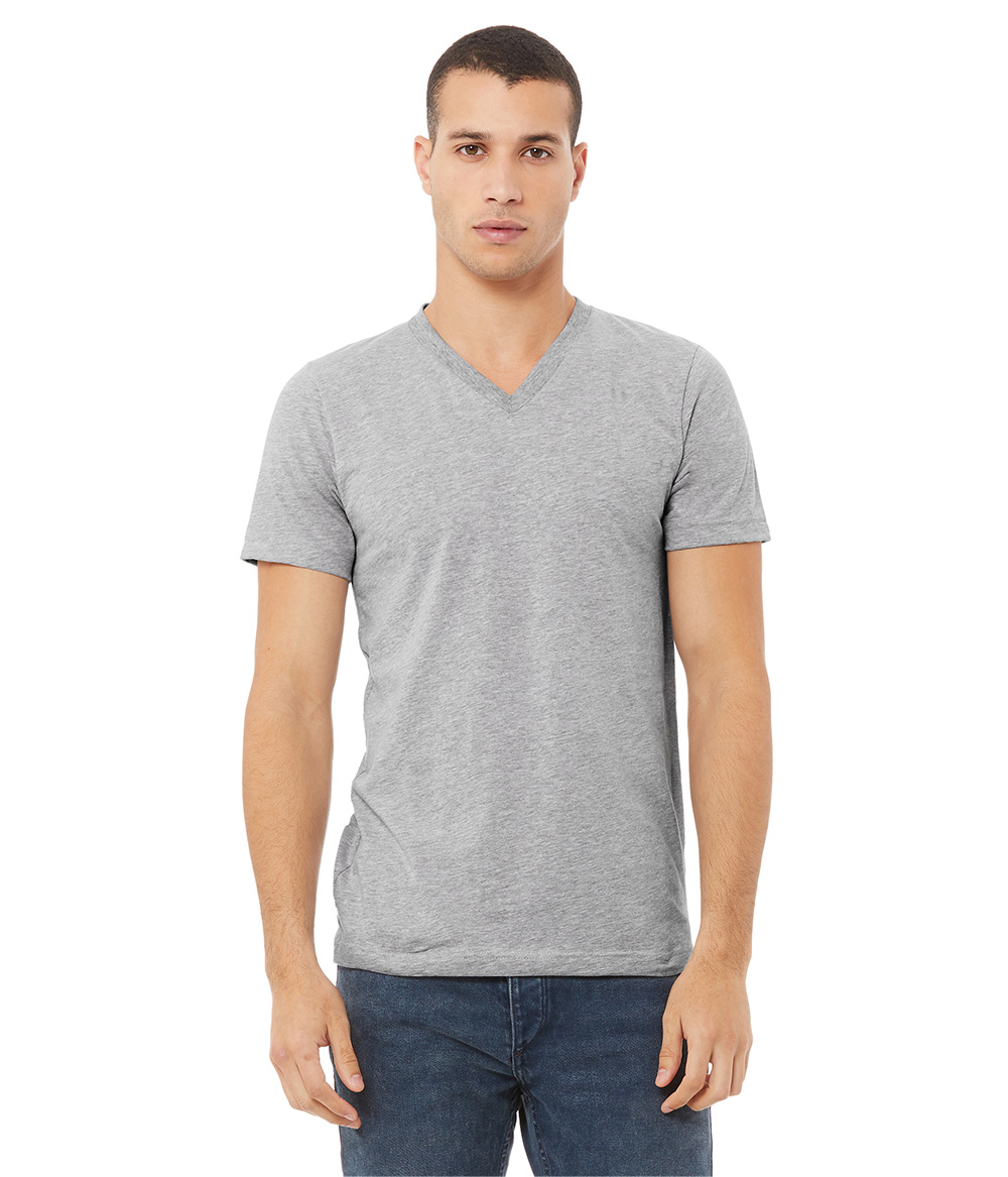 3005 Bella Unisex Jersey Short Sleeve V-Neck T-shirt (S-M-L-XL)
