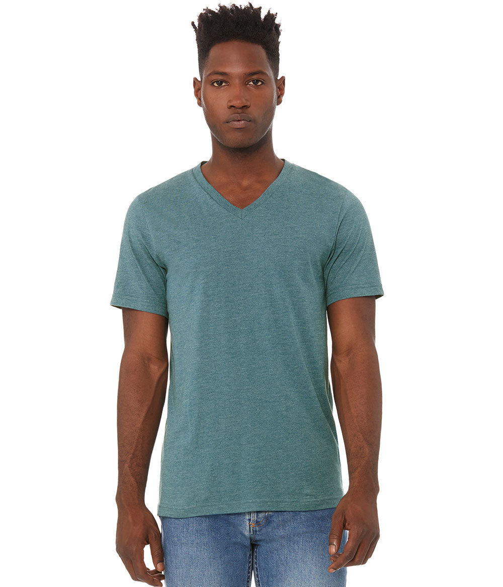 3005 Bella Unisex Jersey Short Sleeve V-Neck T-shirt (S-M-L-XL)