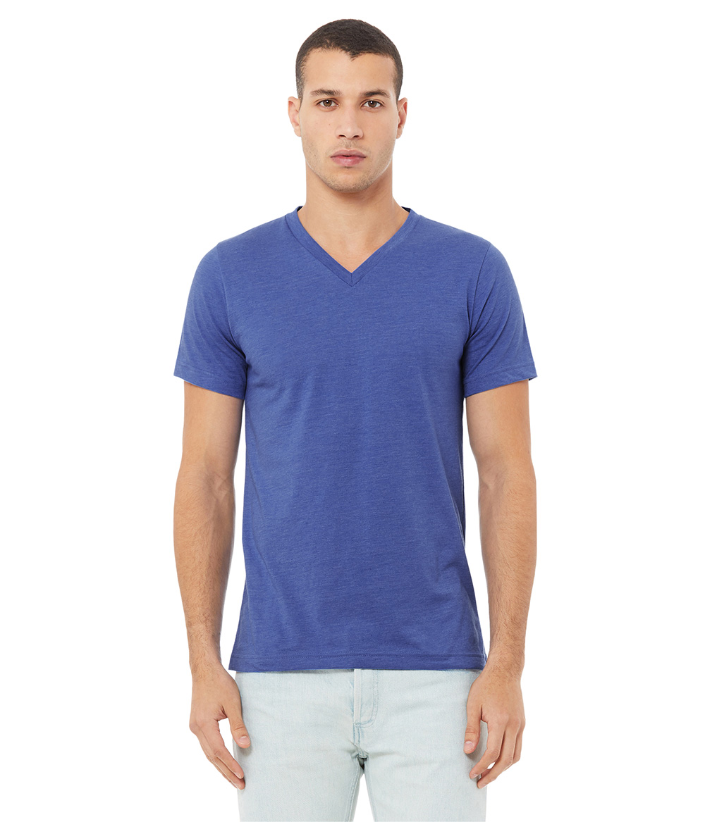 3005 Bella Unisex Jersey Short Sleeve V-Neck T-shirt (S-M-L-XL)