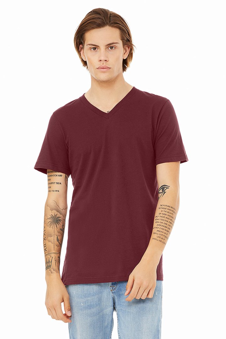 3005 Bella Unisex Jersey Short Sleeve V-Neck T-shirt (2XL-3XL)