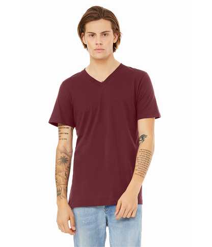 3005 Bella Unisex Jersey Short Sleeve V-Neck T-shirt (S-M-L-XL)