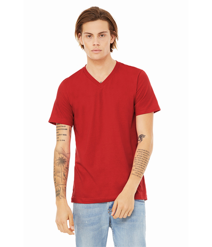 3005 Bella Unisex Jersey Short Sleeve V-Neck T-shirt (S-M-L-XL)