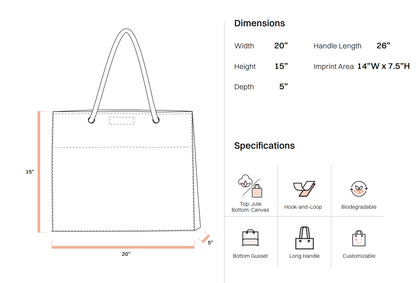 Fancy Canvas Rope Tote