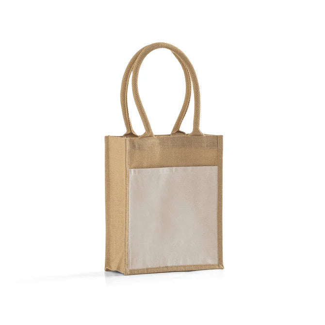 Small Easy-Print Jute Bag