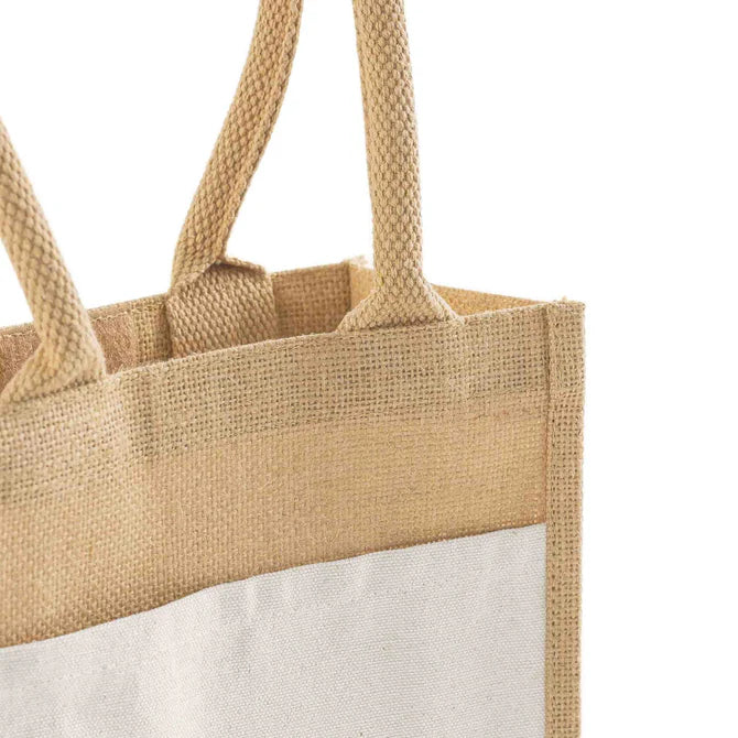 Small Easy-Print Jute Bag