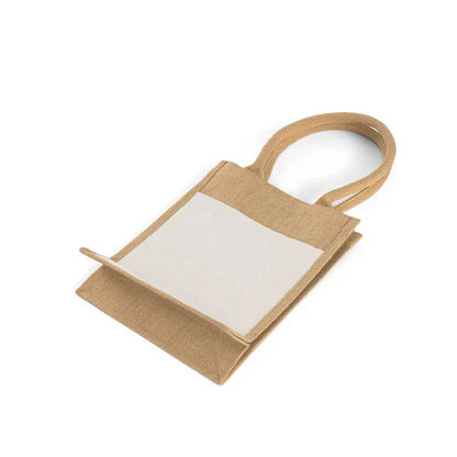 Small Easy-Print Jute Bag