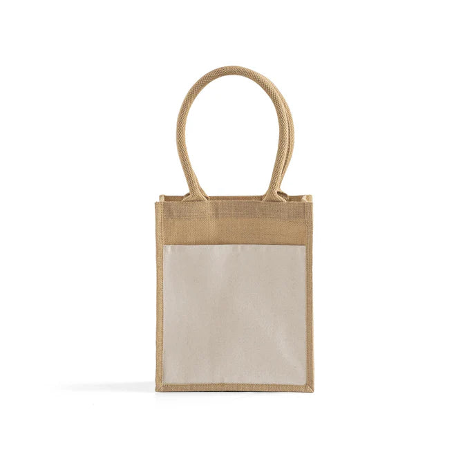 Small Easy-Print Jute Bag