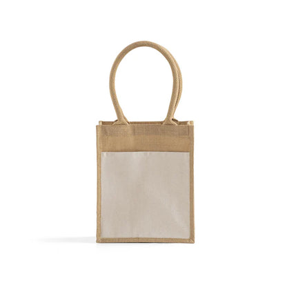 Small Easy-Print Jute Bag