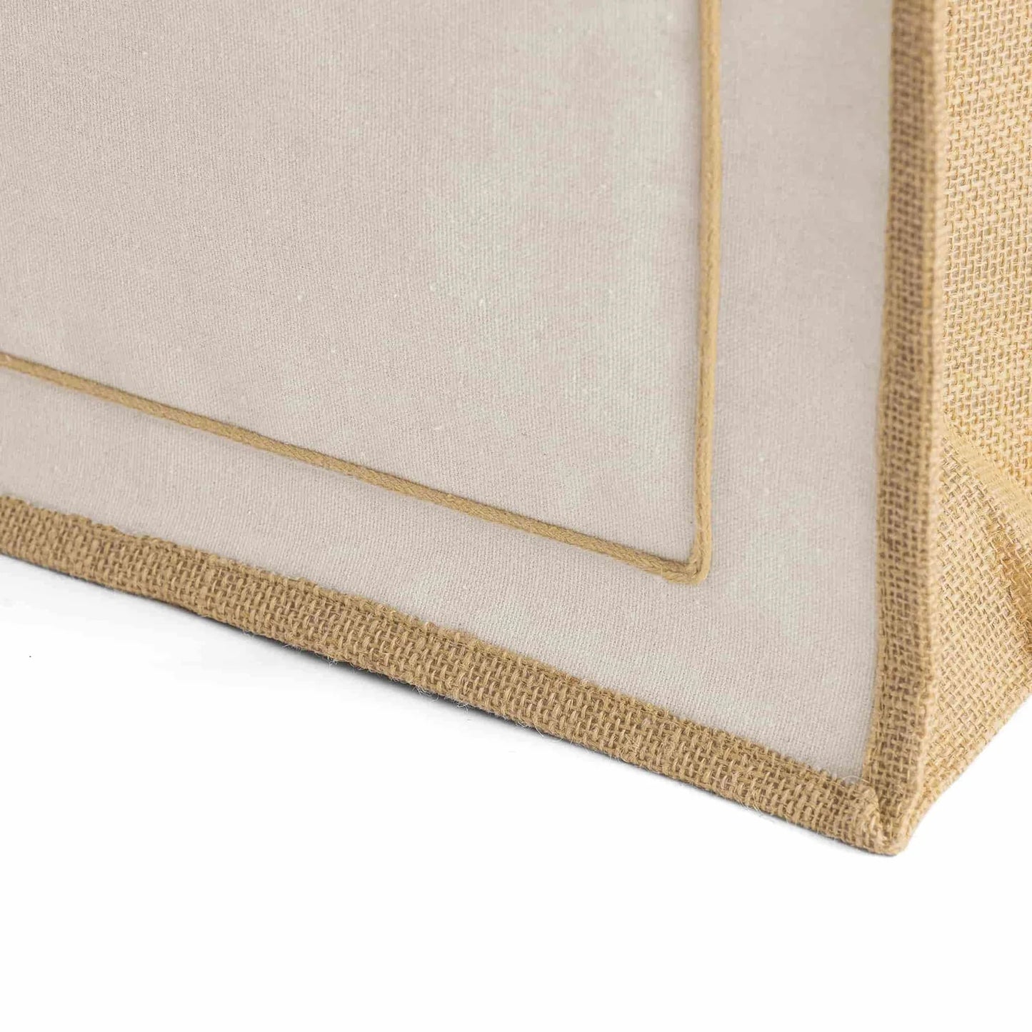 Button Closure Jute Tote