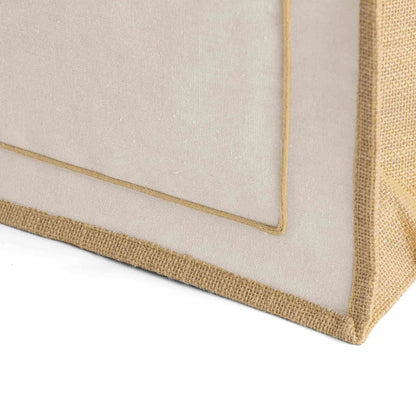 Button Closure Jute Tote