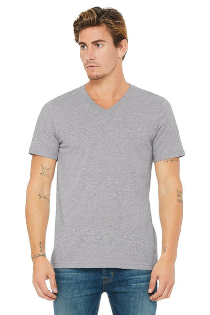 3005 Bella Unisex Jersey Short Sleeve V-Neck T-shirt (S-M-L-XL)
