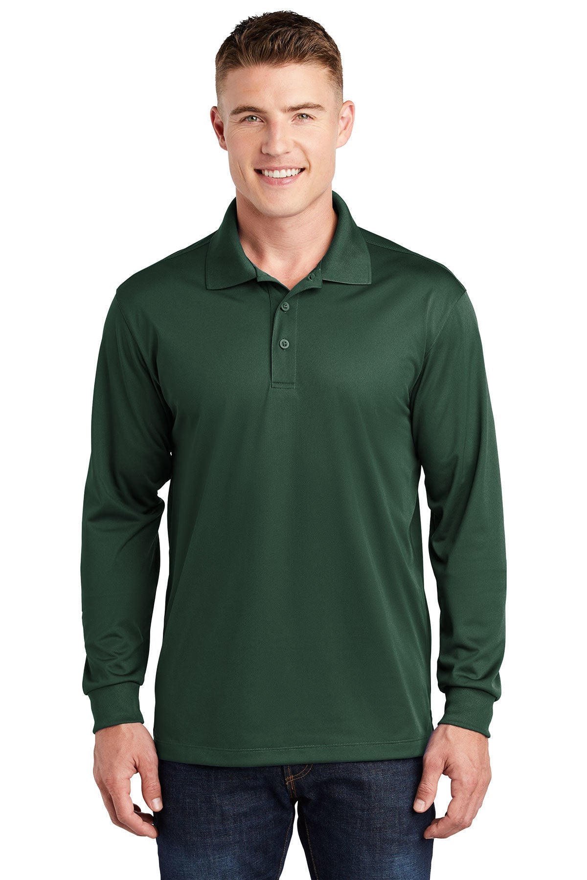 Sport-Tek Polo Long Sleeve (S-M-L-XL)