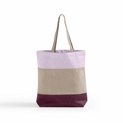 Tri-Color Canvas Tote