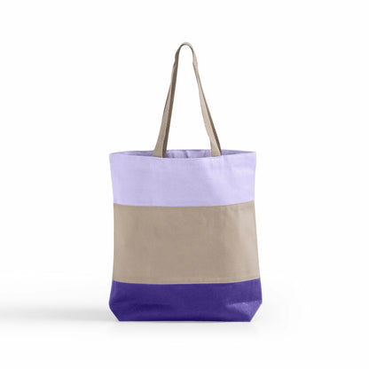 Tri-Color Canvas Tote