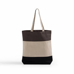 TRI-COLOR CANVAS TOTE